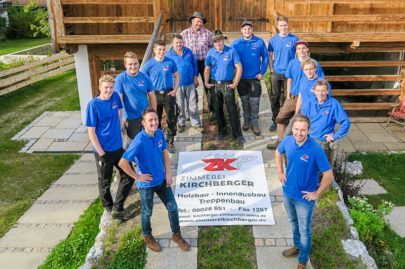 Das Team der Zimmerei Kirchberger